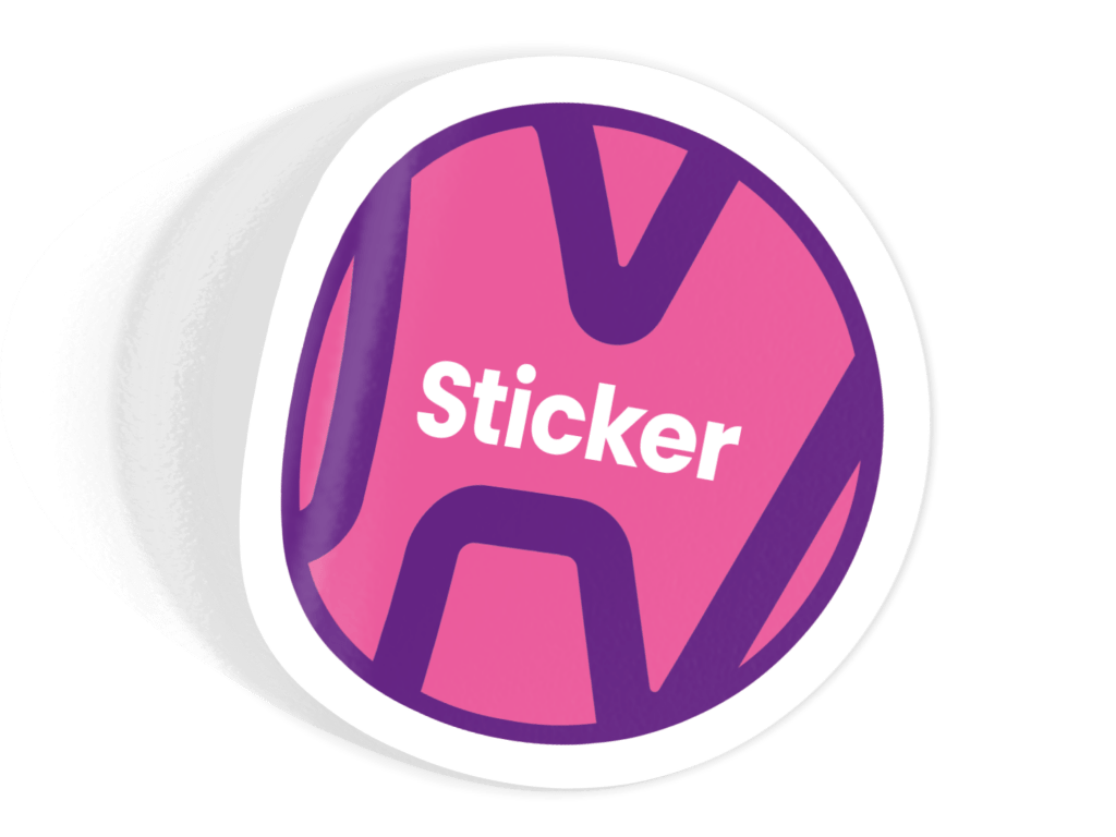 Sticker materiaal papier mat