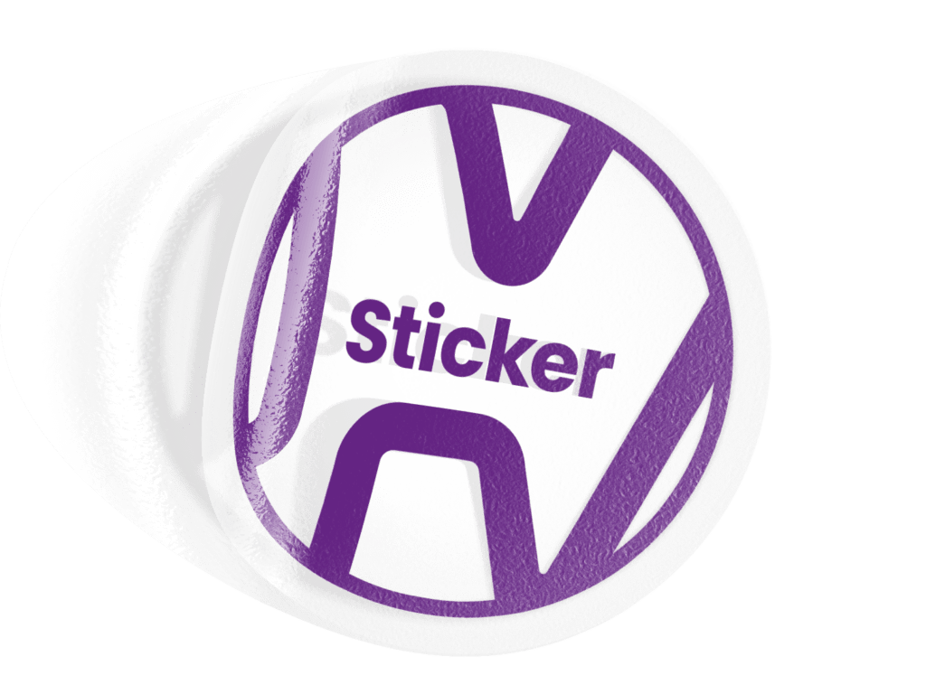 Sticker materiaal transparant